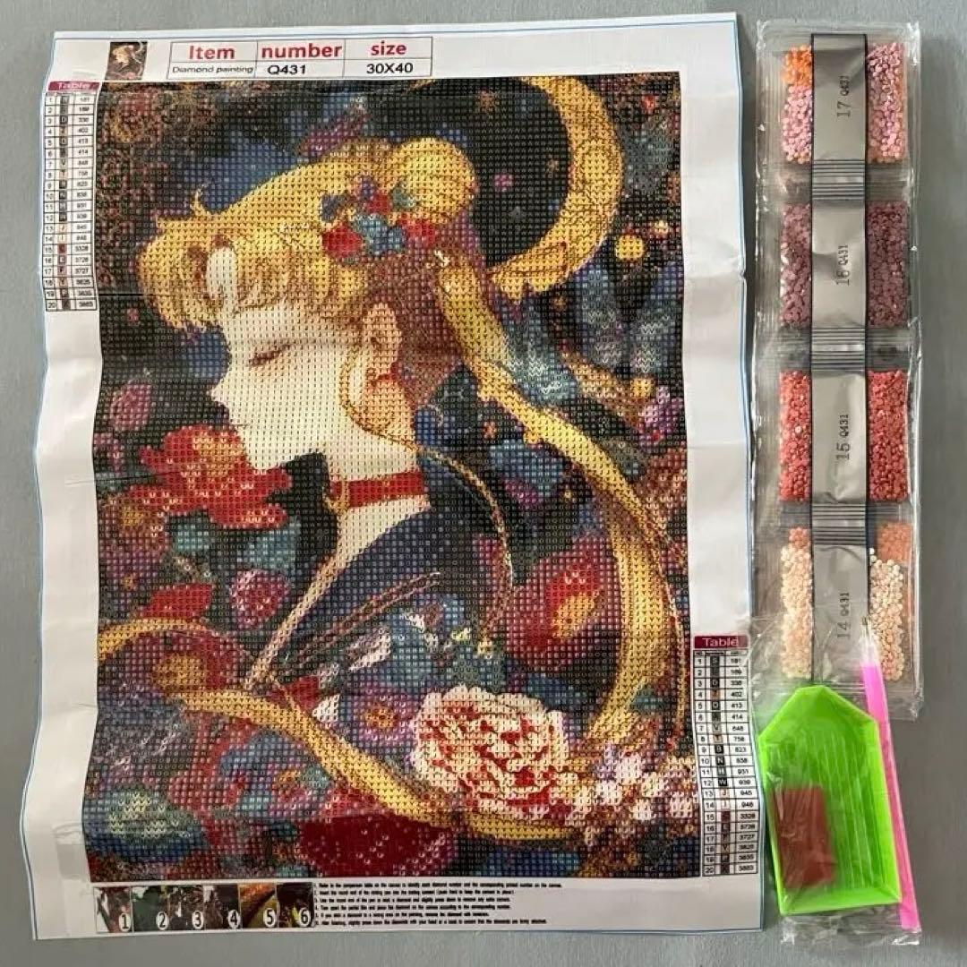 ダイヤモンドアートキット30×40 セーラームーン - メルカリ