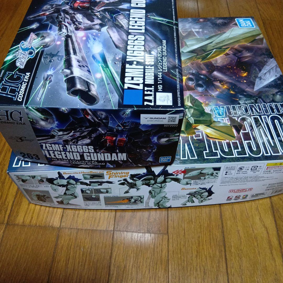 新品 MGギンガナム「ターンX」1/100、HGレジェンドガンダム1/144