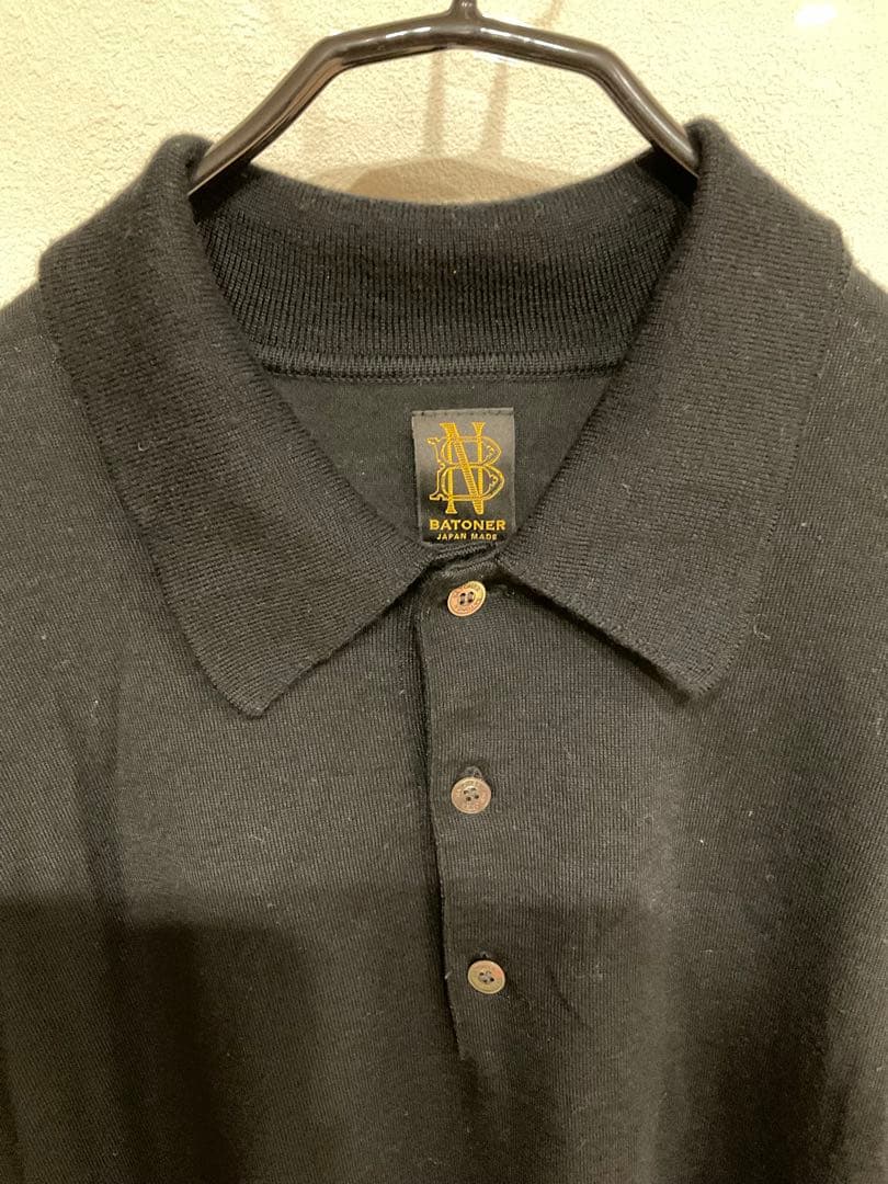 BATONER WOOL POLO LONG SLEEVE 4 - メルカリ