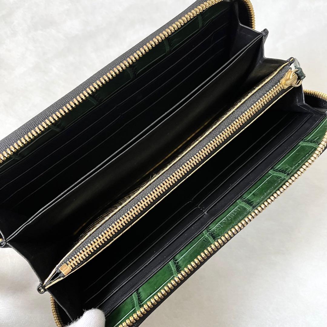 池田工芸 80周年記念 ティラノ クロコダイル 長財布 王者の緑 - メルカリ