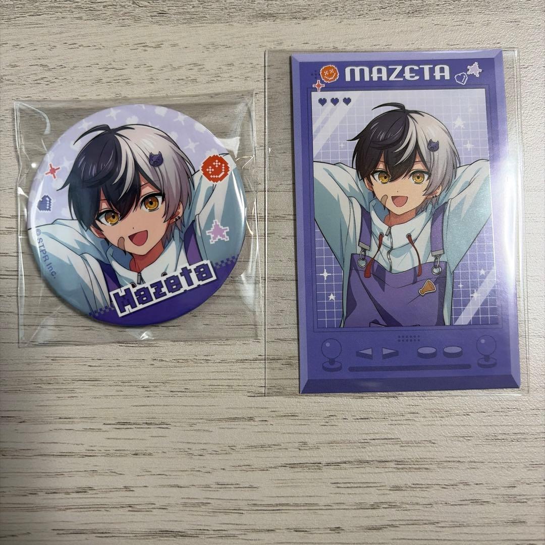 アンプタックカラーズ まぜ太くん 缶バッジ&フォトカードセット①