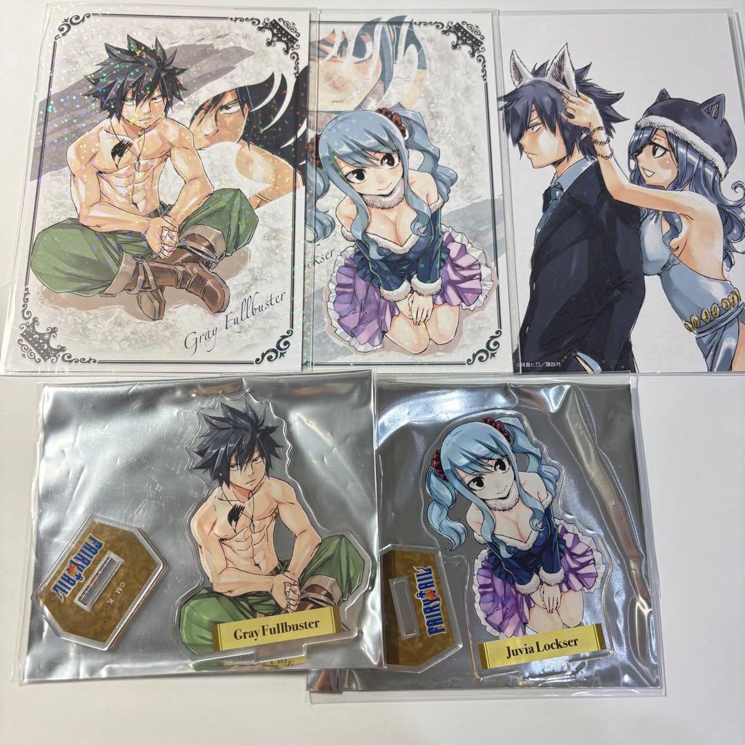 フェアリーテイル 特典 ポストカード グレイ ジュビア アクリル