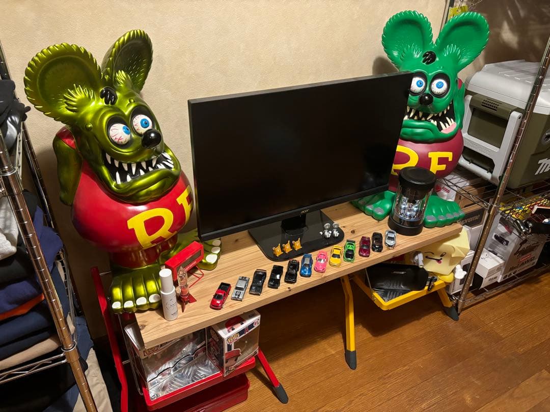 ラットフィンク ソフビ ビッグバンク メタリック／ノーマルカラー 2体