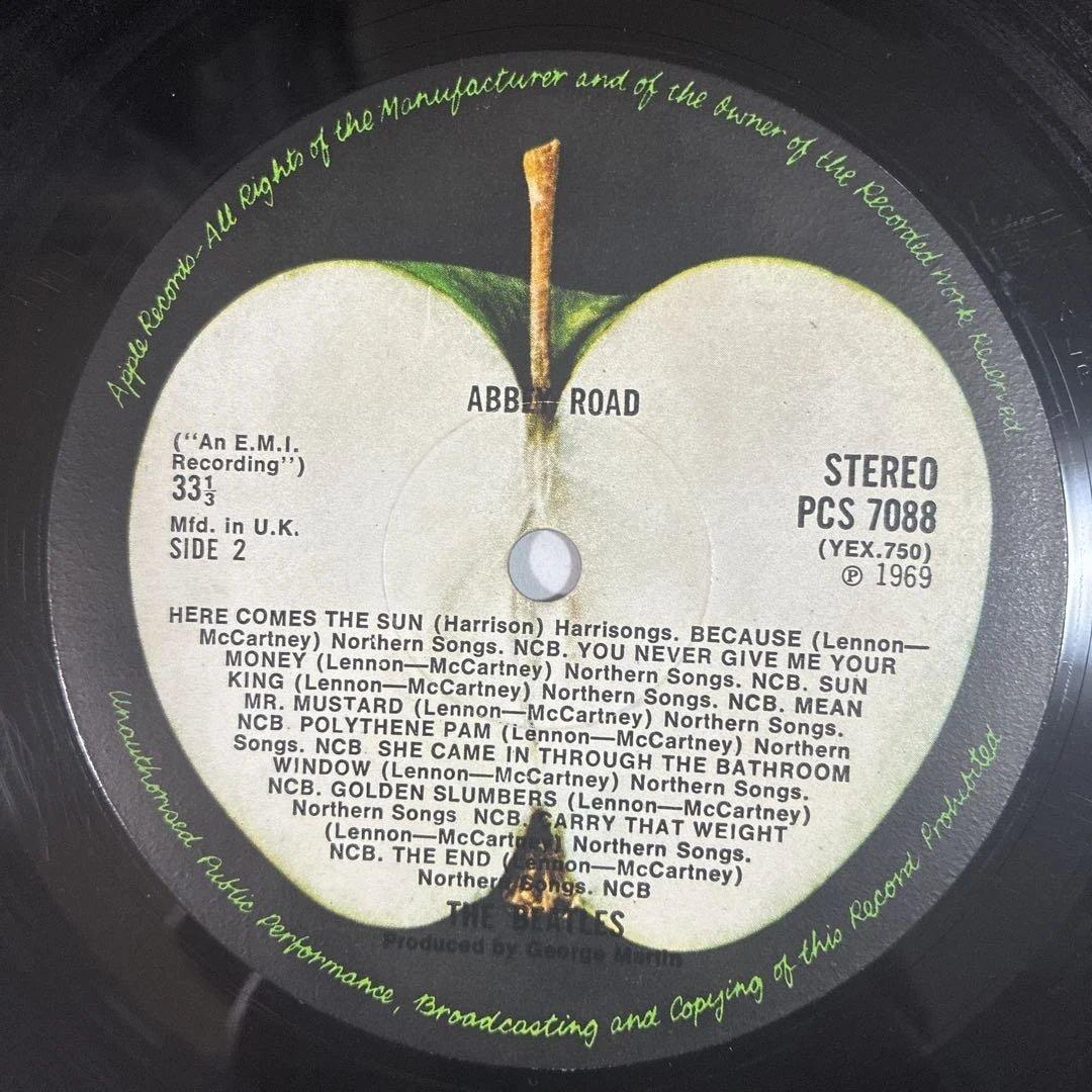 ビートルズ 名盤 レコード アビーロード UKオリジナル盤 レフト
