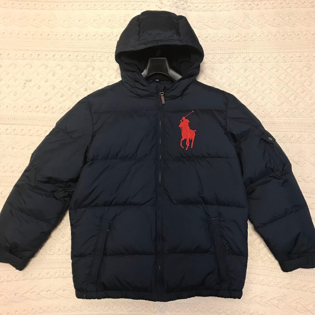 美品 ポロ ラルフローレン ビックポニー ダウン ボーイズ 170 XL
