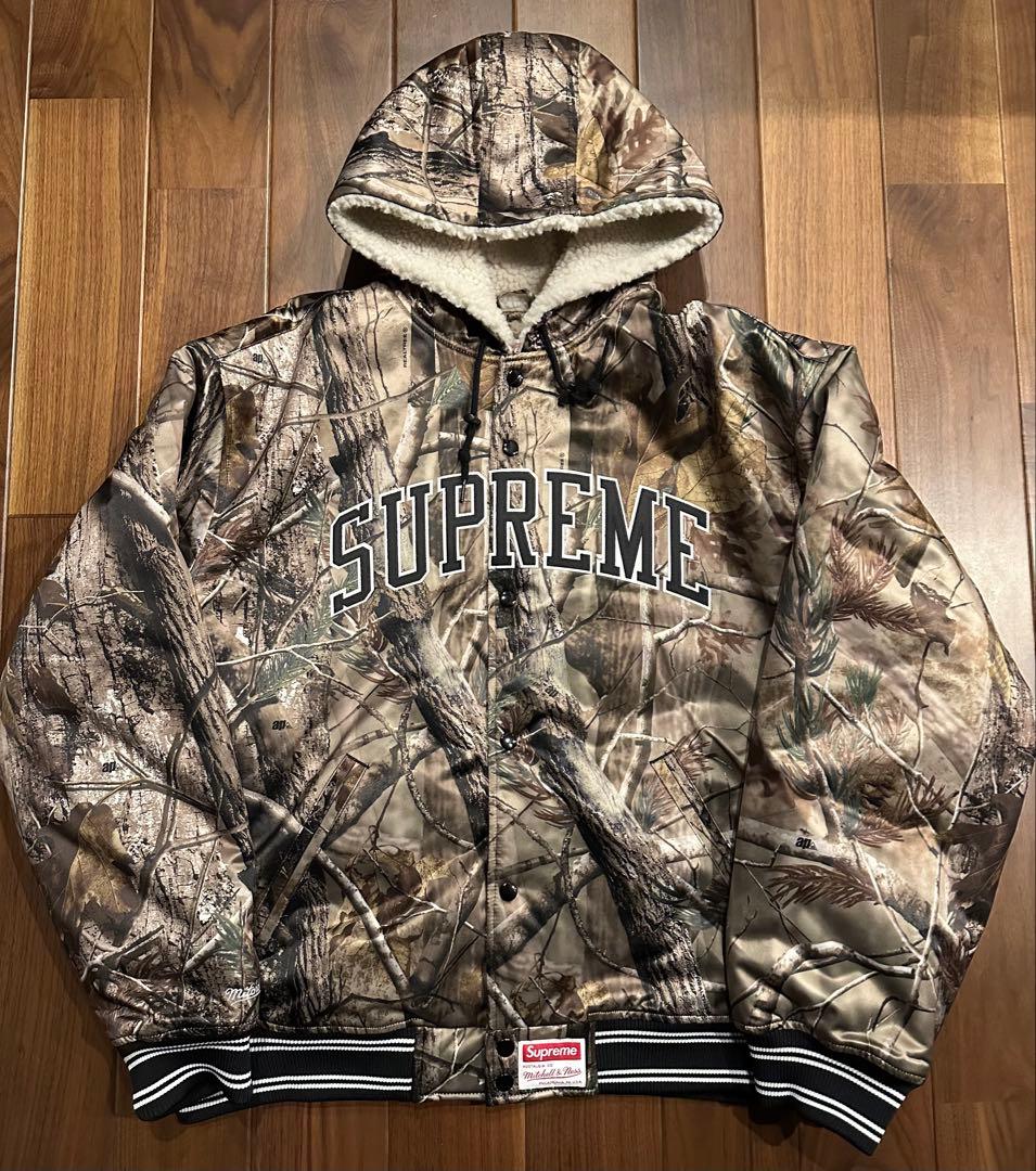 Supreme Hooded Satin Varsity Jacket XL - メルカリ