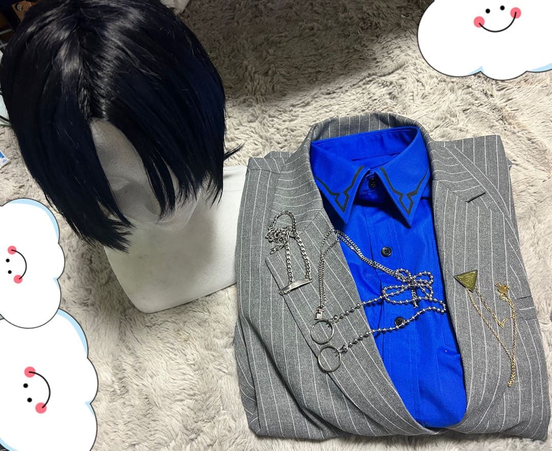 コスプレ ホロライブ 火威青 青くん ReGLOSS ウィッグ 衣装 - メルカリ