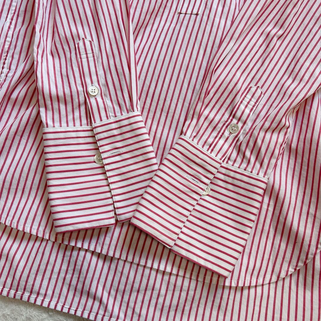 CANCLINI 23区ストライプシャツ 38 ブラウスイタリア製生地 コットン