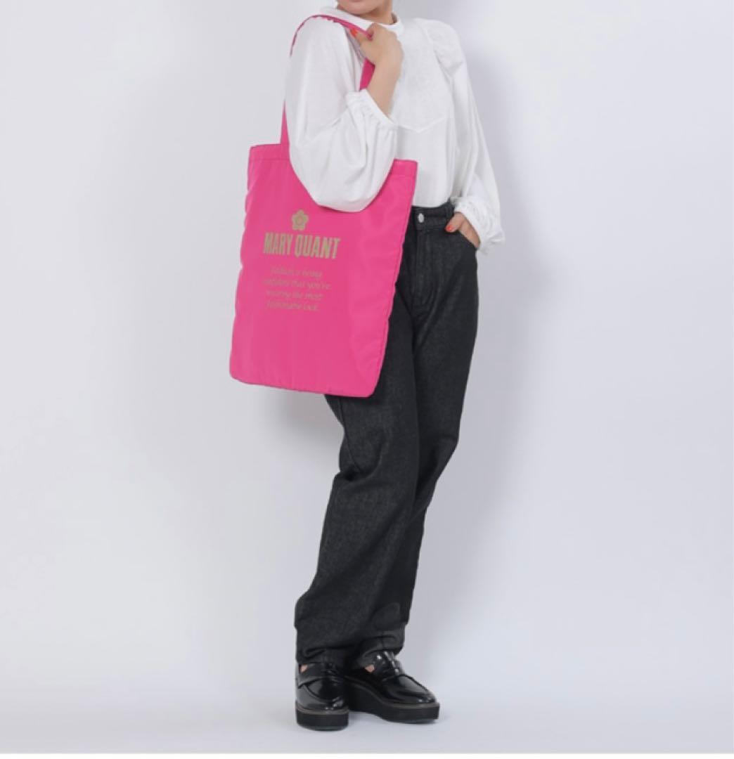 新品タグ付】マリークワント❤️トート バッグ 限定 ピンク - メルカリ
