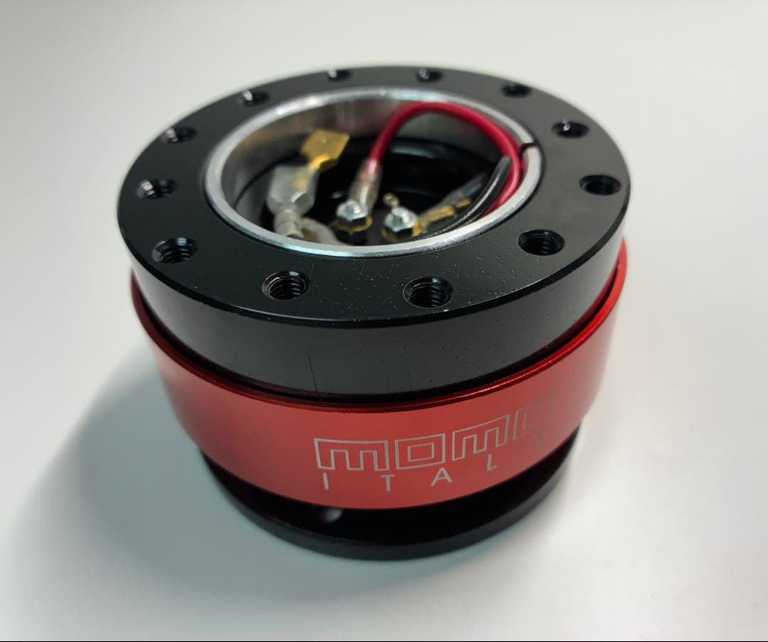 MOMO NARDI 対応 クイックリリース ステアリング ボス/ホーンボタン NARDI ナルディ ホーンボタン 未使用品momo サイズ ブラック｜Yahoo