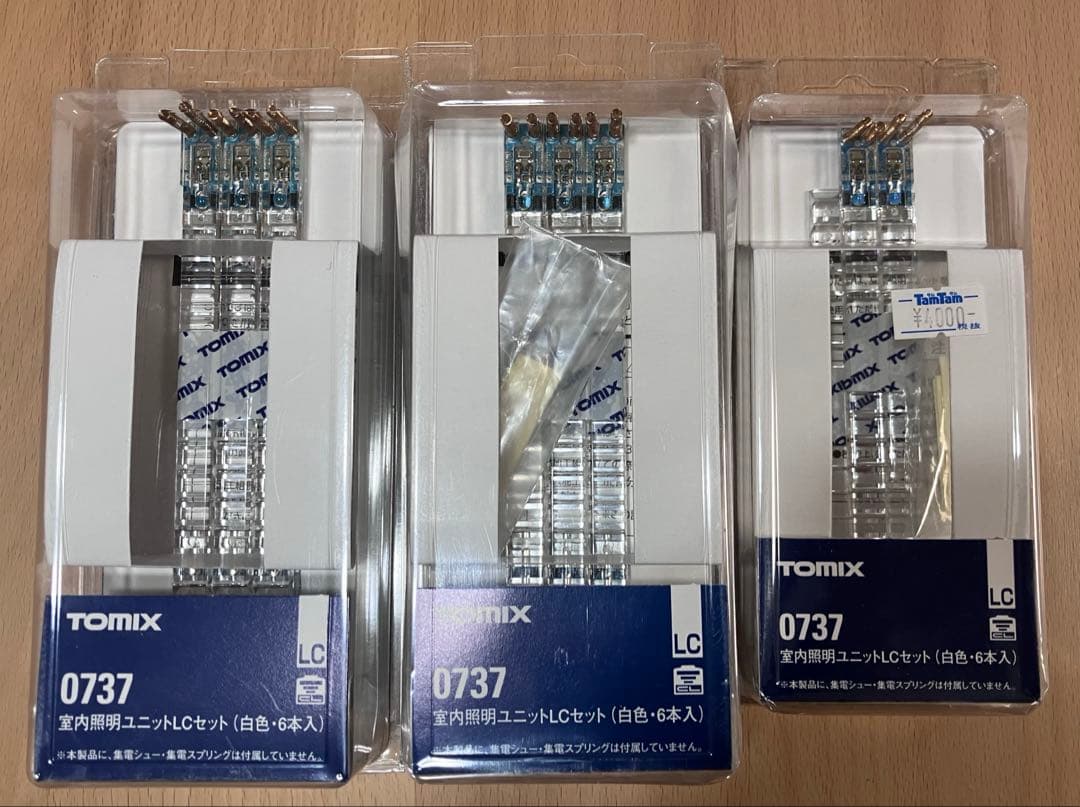 ◉TOMIX◉0737◉室内照明ユニットLCセット（白色・６本入）×4セットα◉ TOMIX [0737] 室内照明ユニットLCセット（白色・6本入） (Nゲージ