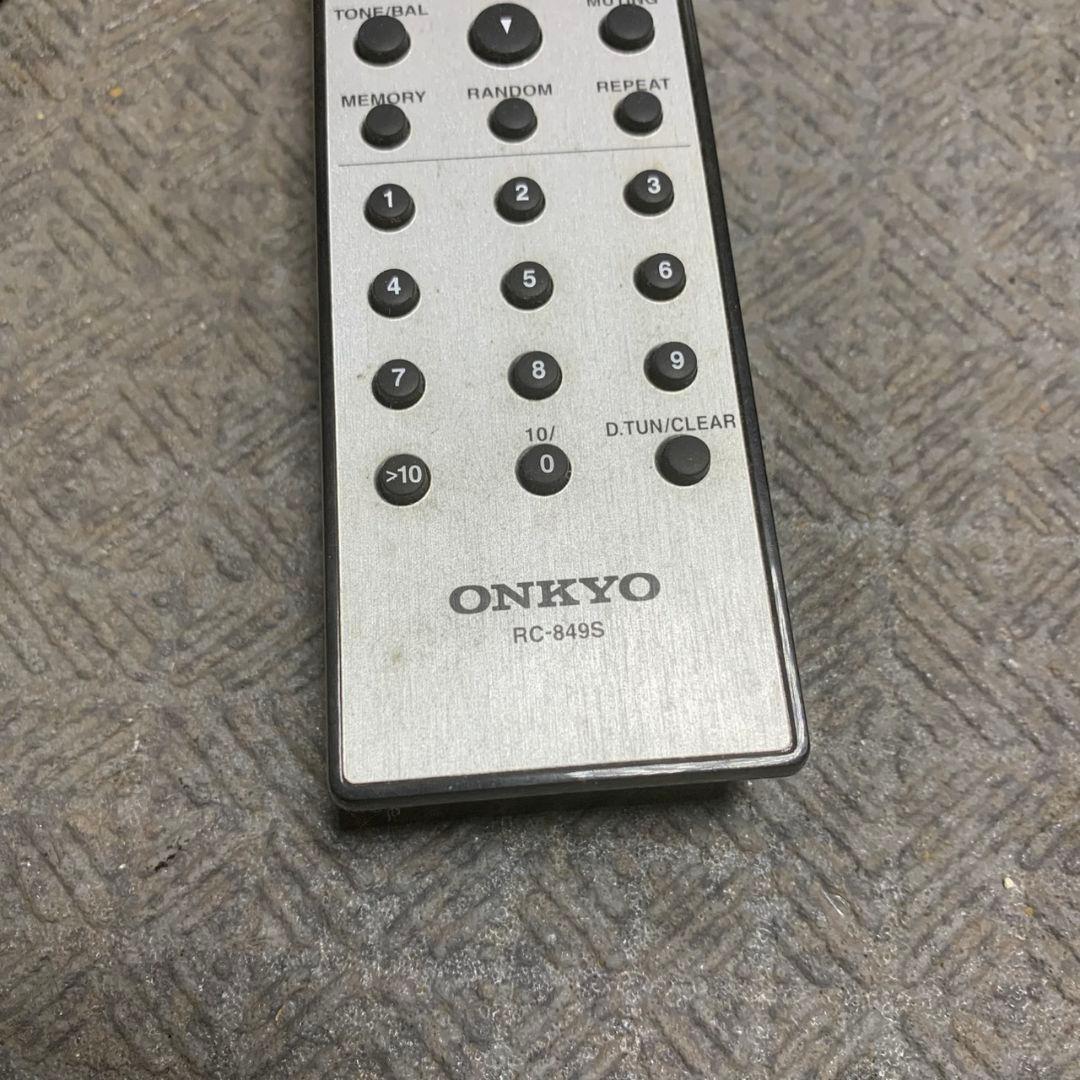 K743 ONKYO CR-555 CD ミニコンポ リモコン付き