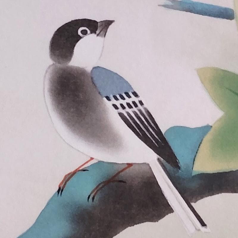 掛軸☆荒木静昌☆「緑 韻」　良好！