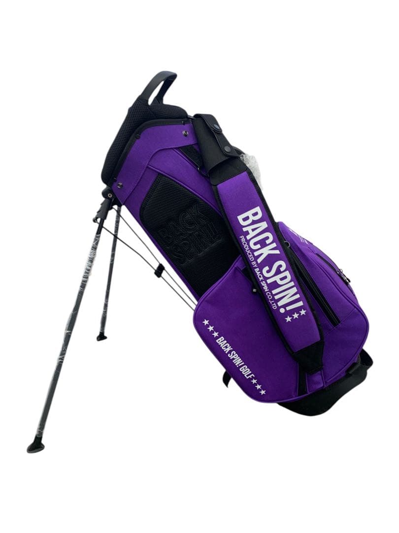 開封済・未使用】BACK SPIN! スタンドキャディバッグ パープル ゴルフ