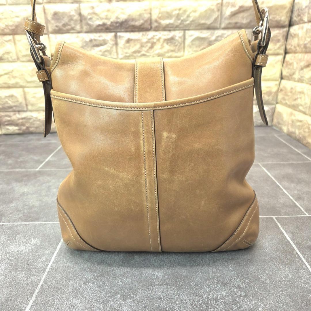 COACH オールドコーチ ソーホー ショルダーバッグ レザー キャメルの