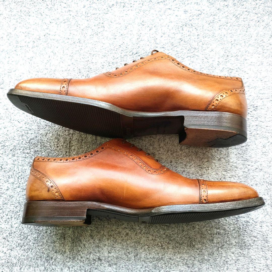 ★美品★トレーディングポストbyアルマス【24.5cm】セミブローグ　茶色