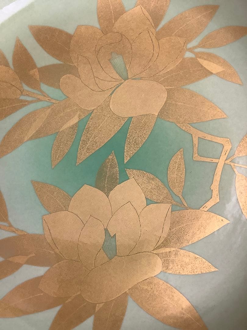 No.470 九谷焼／飾皿／人間国宝吉田美統作／径34㎝／大皿 - メルカリ