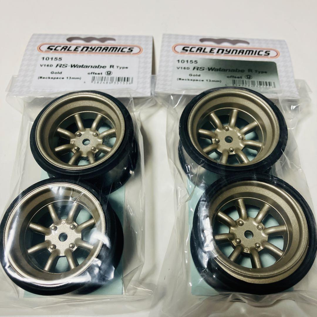 新品 スケールダイナミクス ワタナベホイール 小径 ゴールド 4本セット