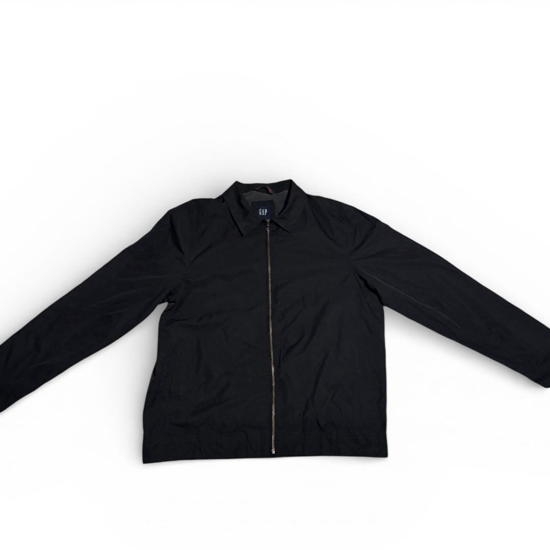 90s 00s old GAP ナイロンシェル ジップアップジャケット ブラック