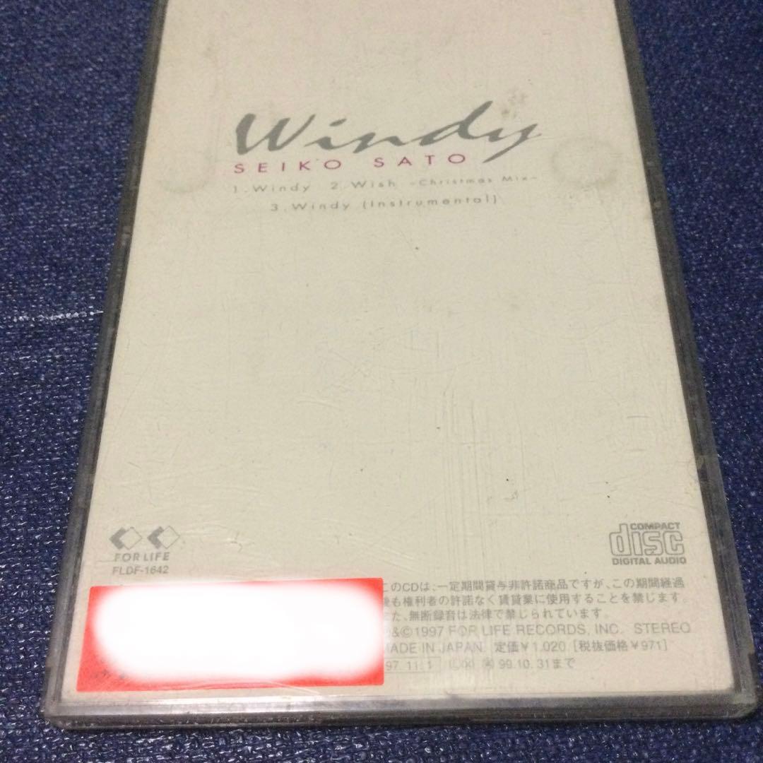 CD 佐藤聖子 windy 8センチ8cm シングル シティポップ ライトメロウ