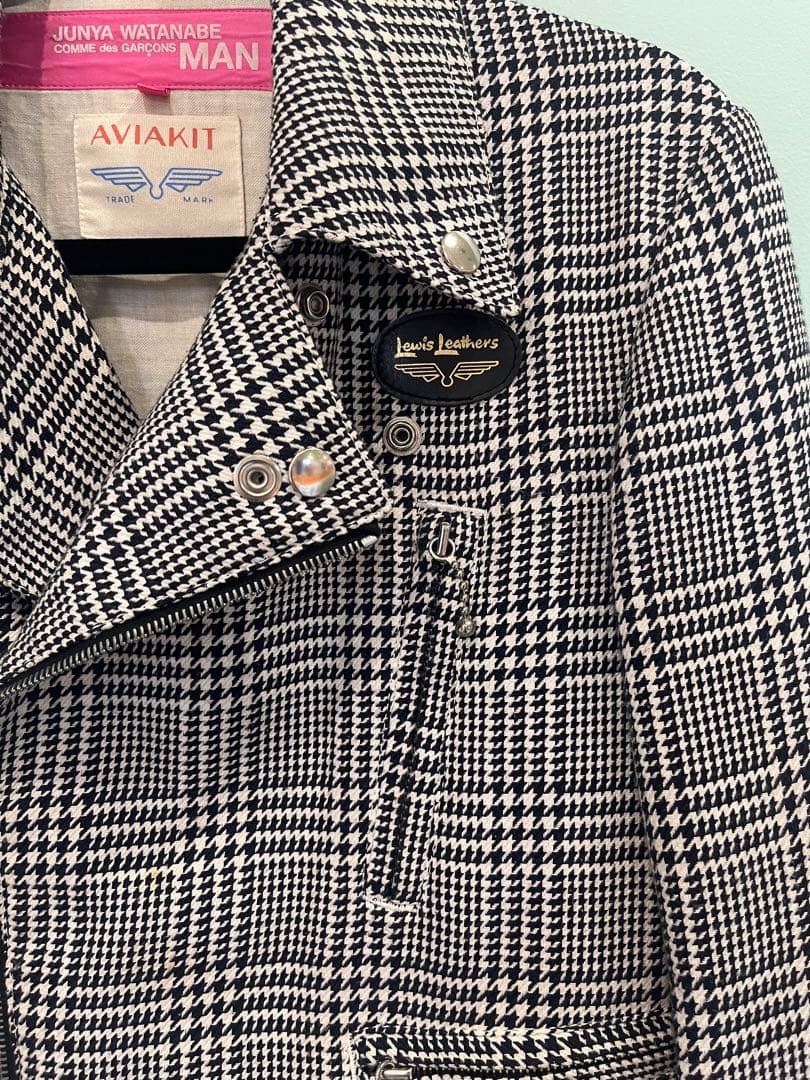 ジュンヤワタナベ マン ピンク コムデギャルソン × ルイスレザー