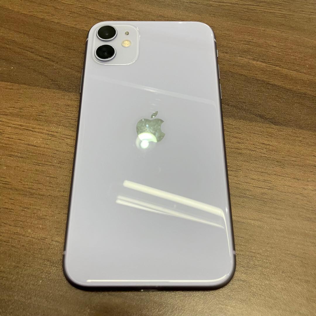 iPhone 11 128GB ホワイト SIMフリー 画面割れ