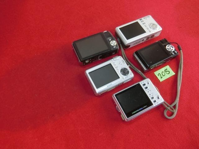 208：Panasonic 他～ コンパクトデジタルカメラ 5台 ジャンク