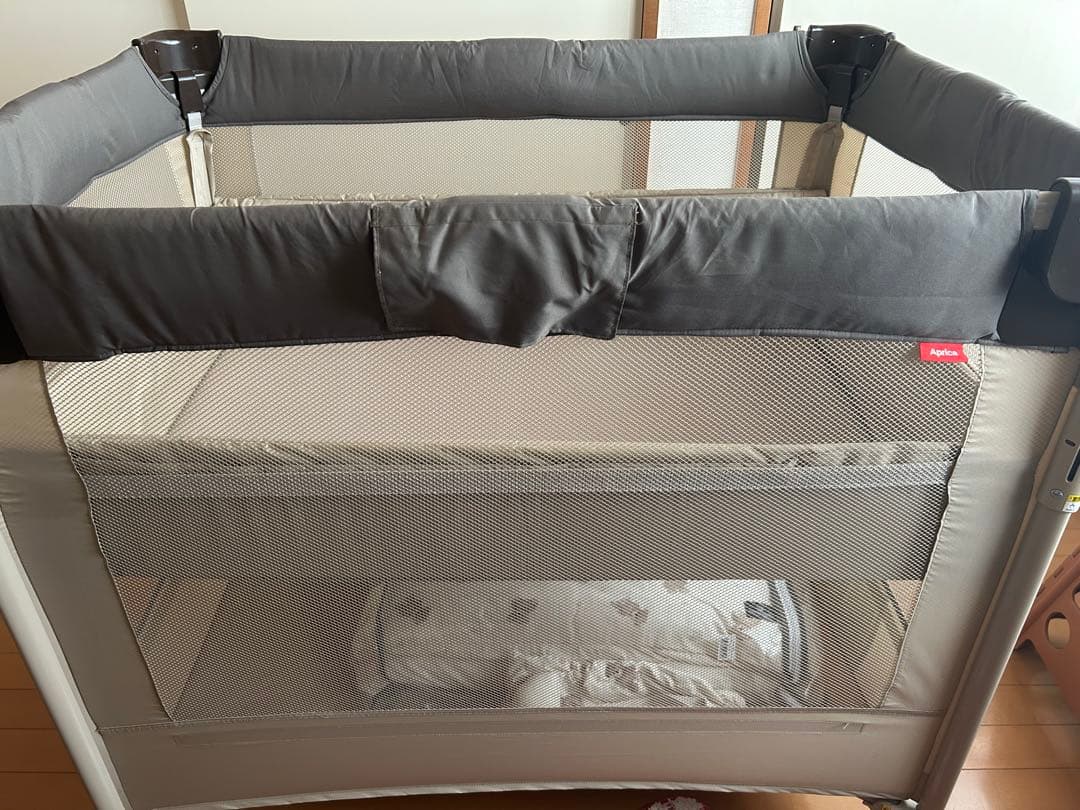 ココネルエアー ココアBR アップリカ 折りたたみベビーベッド プレイヤード アップリカ（Aprica） ベビーベッド ミニ プレイヤード ココネル