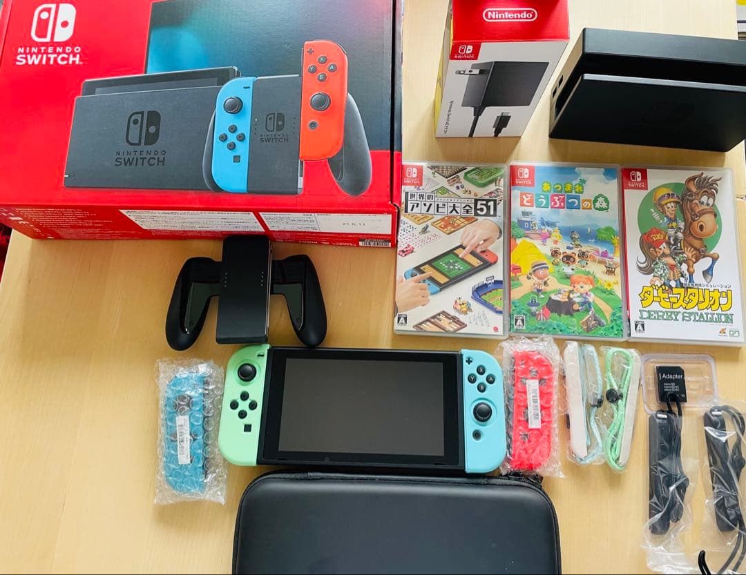 Nintendo Switch 本体+ジョイコン4つ+ソフト3種類 おまけ多数 楽天市場】【60日保証キャンペーン中】選べる 型番 新型 旧型 初期型