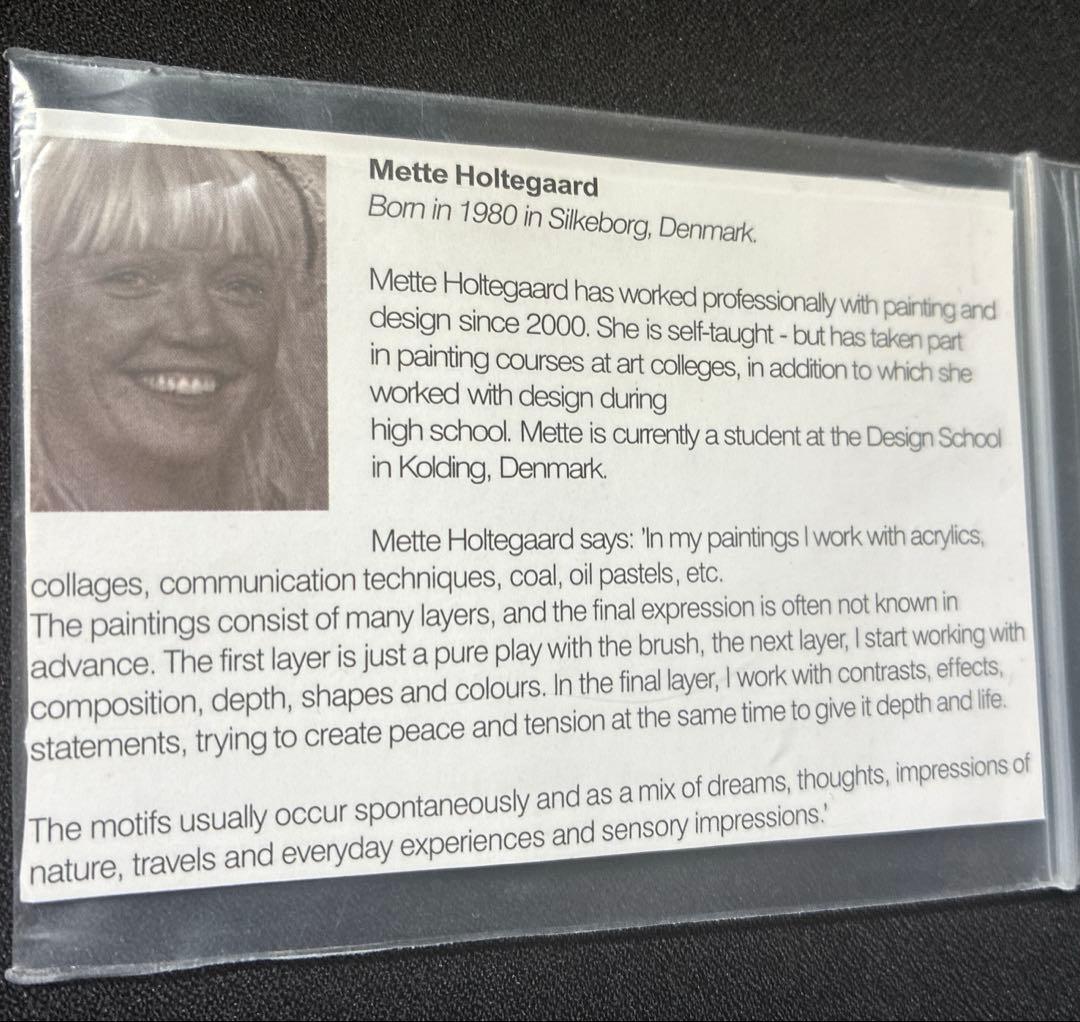 値引き不可】BoConcept 抽象油彩画 デンマーク人画家 縦80×横100