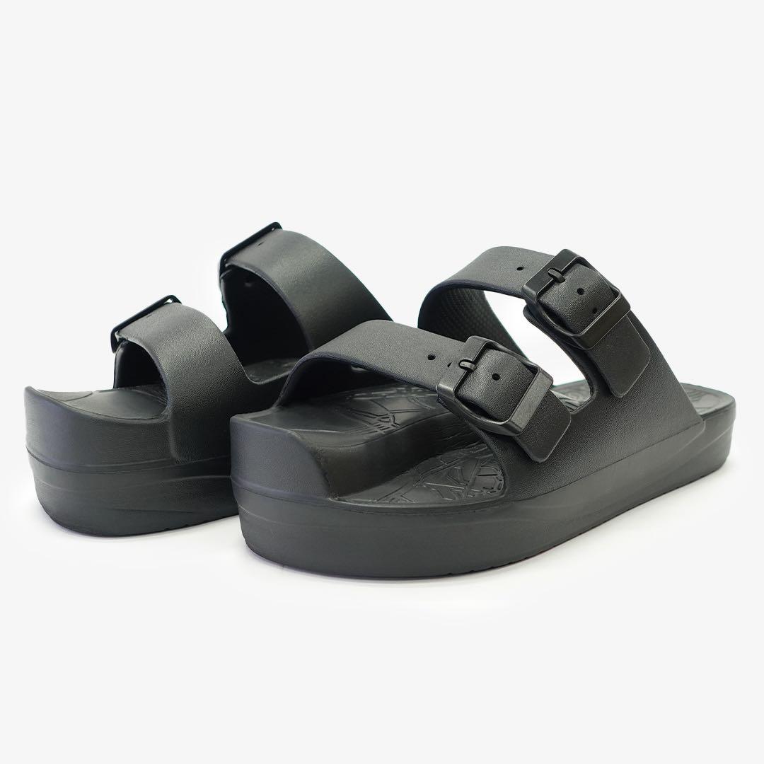 ラクバキ　イージーサンダル　ラップ　ブラック　S イージーサンダル ラップ ブラック | Racbaki