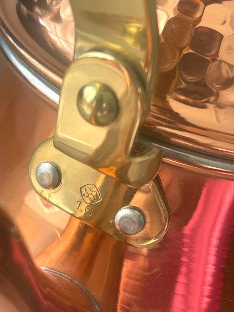 未使用　島本製作所　銅製槌目 コッパーケトル 1.6L