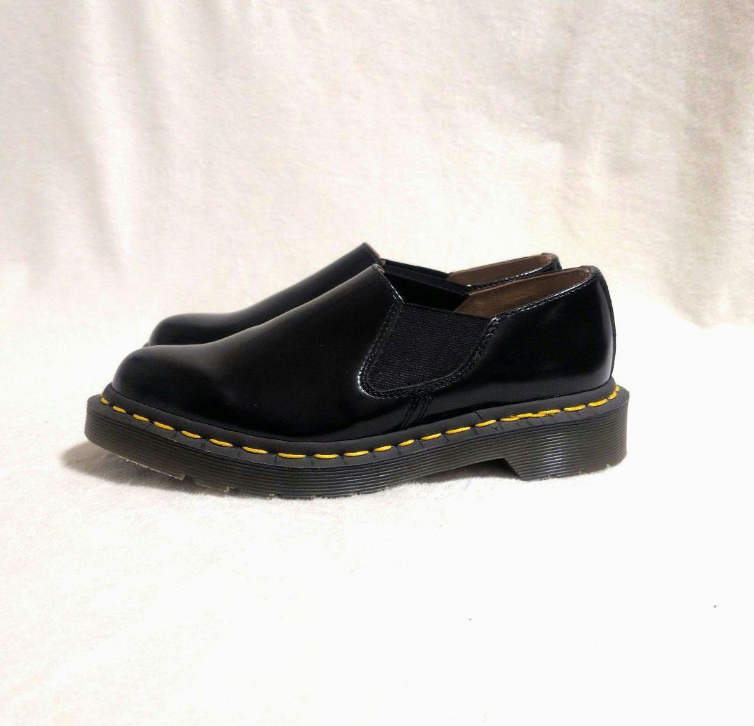 【新品】コムデギャルソン　ドクターマーチン　ブラック　サイドゴア　22.5cm