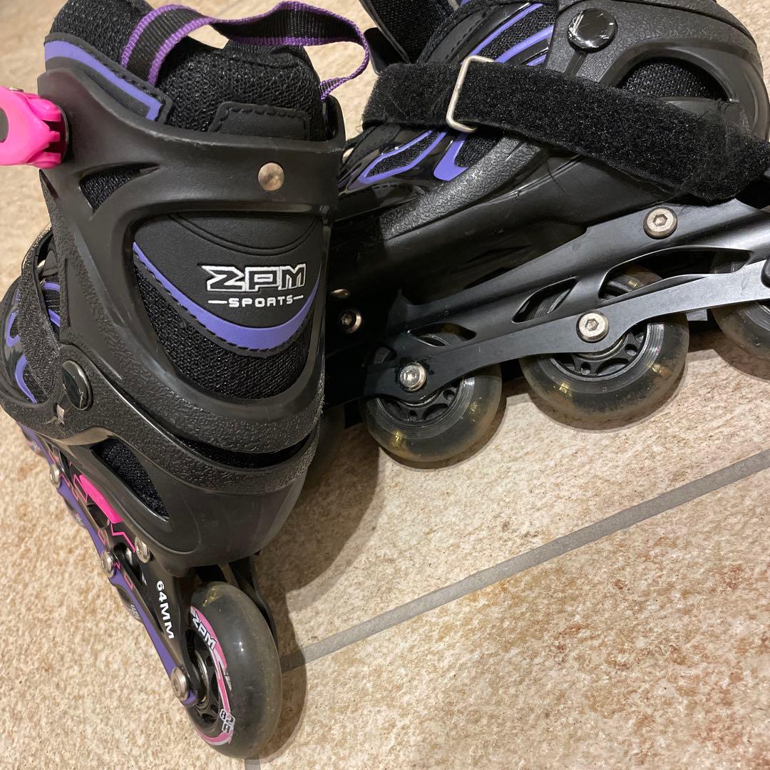 ZPM インラインスケート19.5〜21.5cm ブラック - メルカリ