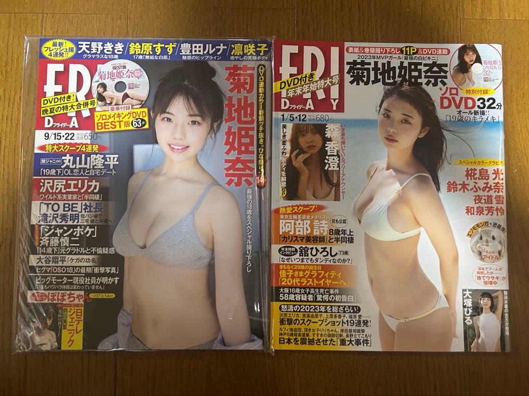 【菊地姫奈さん永久保存版】フライデー&フライデーGOLD12冊コンプリートBOX