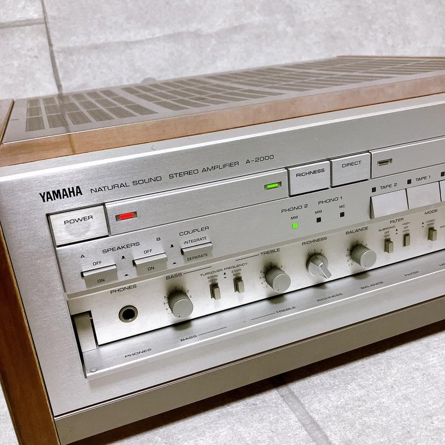 極美品】YAMAHA プリメインアンプ A-2000 木目 名機 動作品 - メルカリ