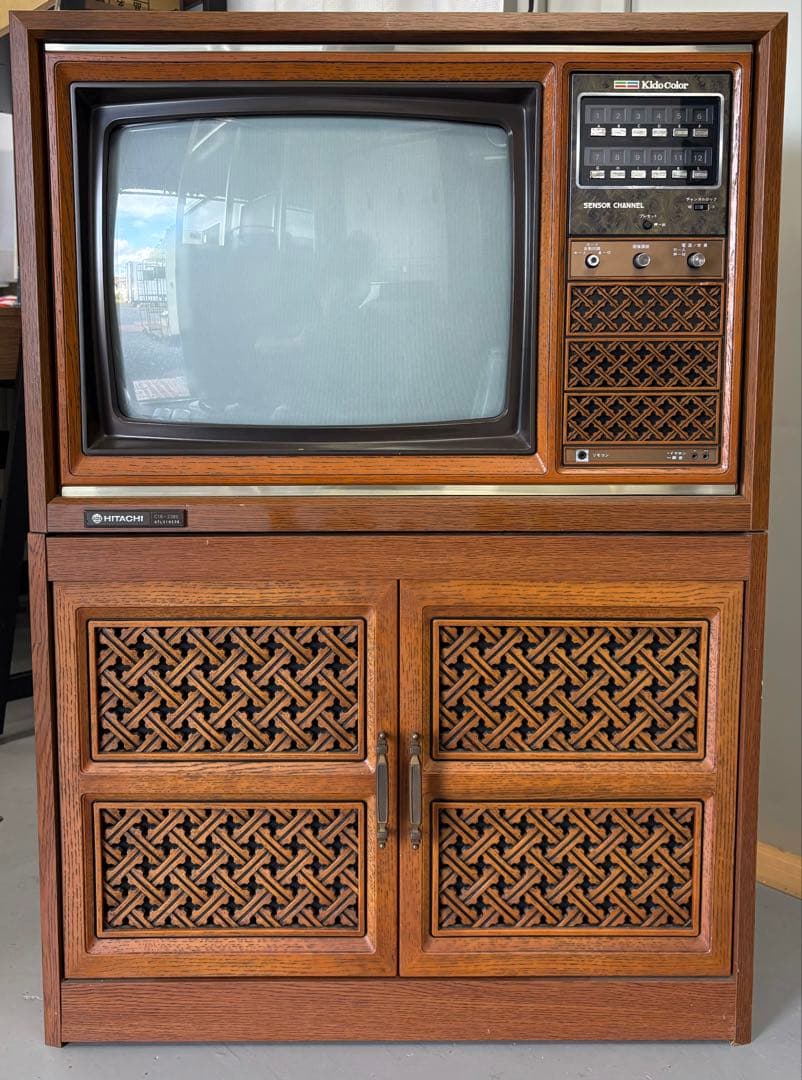 美品HITACHI C18-238E ブラウン管テレビ 木目調 ジャンク品 - メルカリ