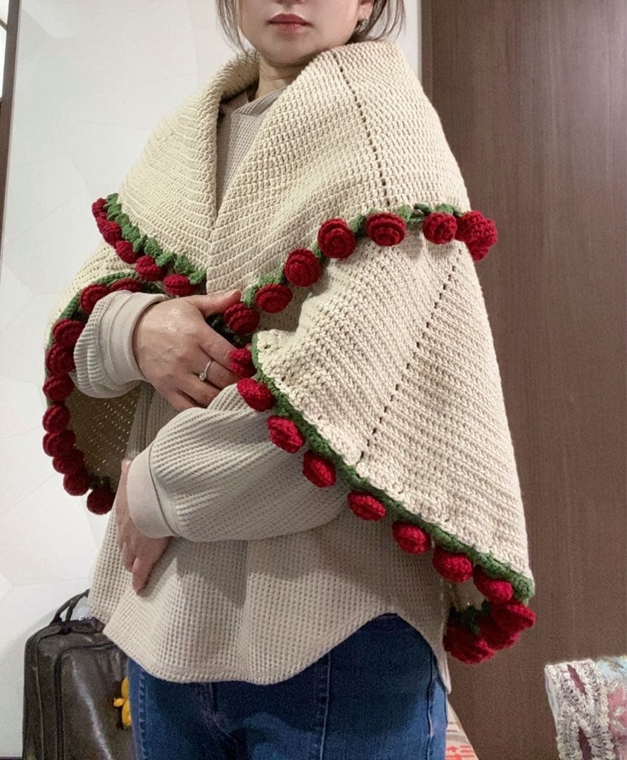 バラの花束ブランケット，直径1.03メートル75 本のバラの花。ストール