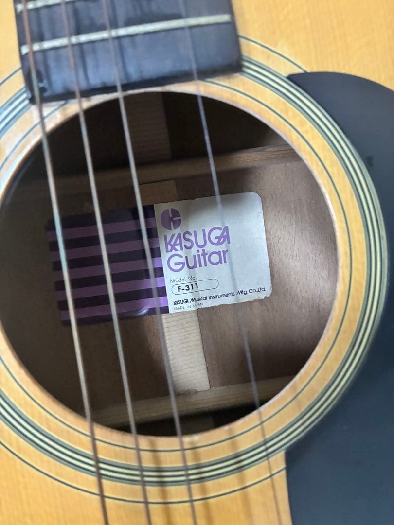 レア 日本製 春日楽器 1970年代 KASUGA アコースティックギター - メルカリ
