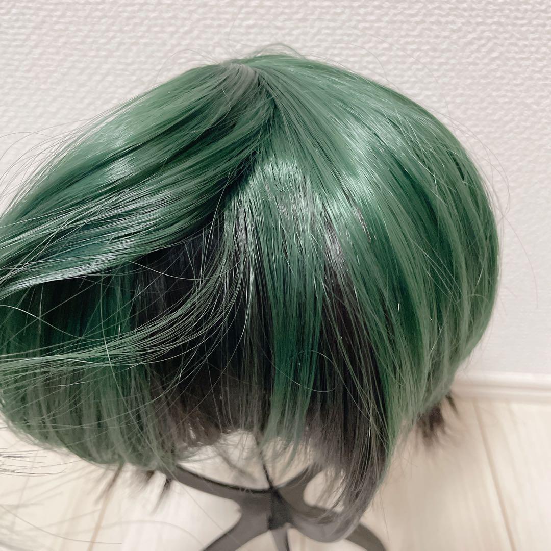 コスプレ ウィッグ 僕の ヒロアカ 緑谷出久 デク かつら 緑黒 髪
