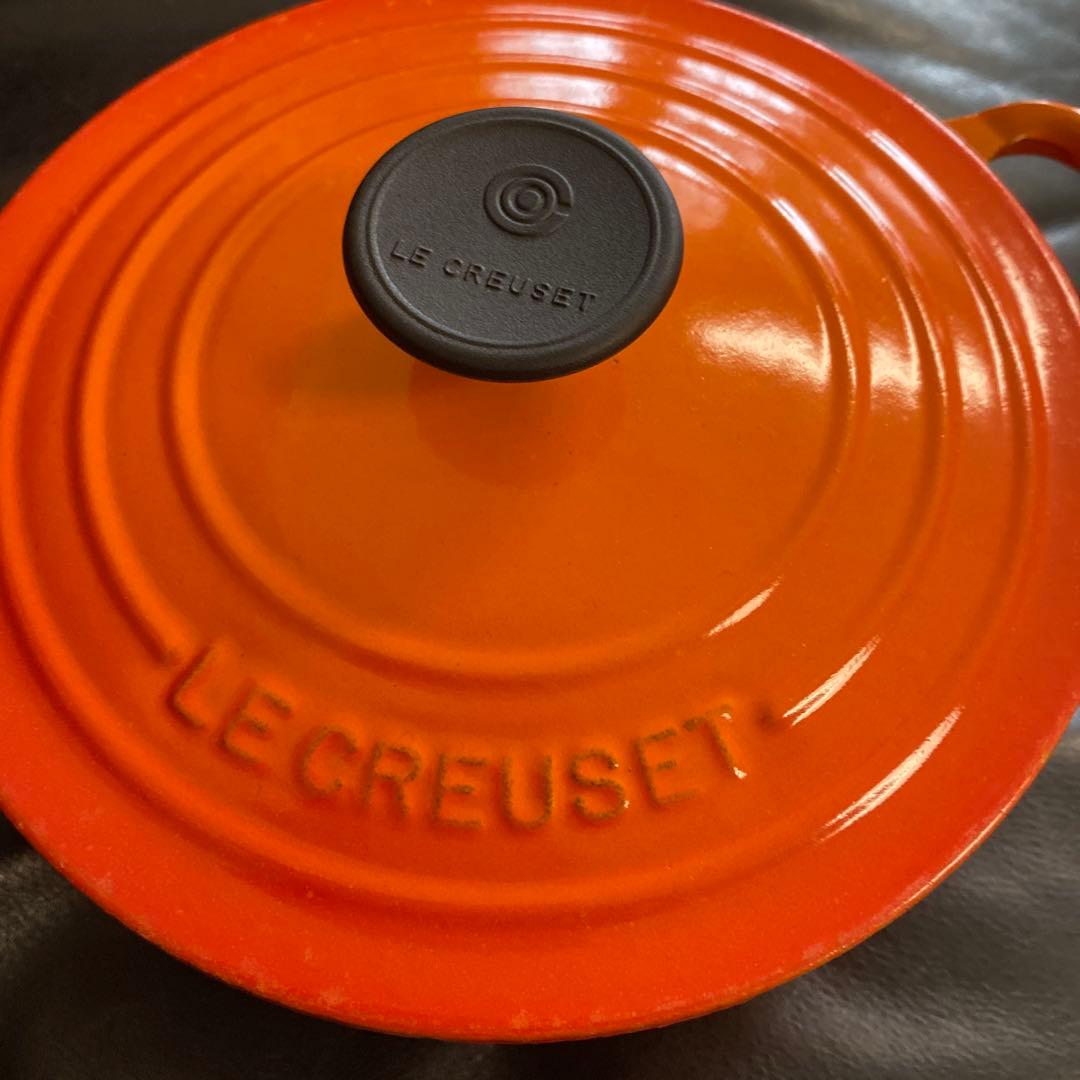 LE CREUSET オレンジ 両手鍋 18cm 2.4L