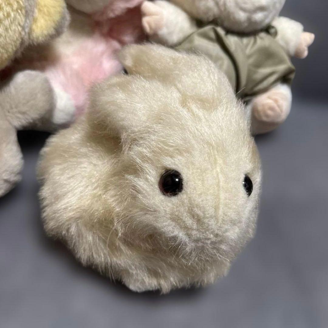 昭和レトロ ぬいぐるみ4点 うさぎさん2匹/ぶたさん/おさるさん - メルカリ