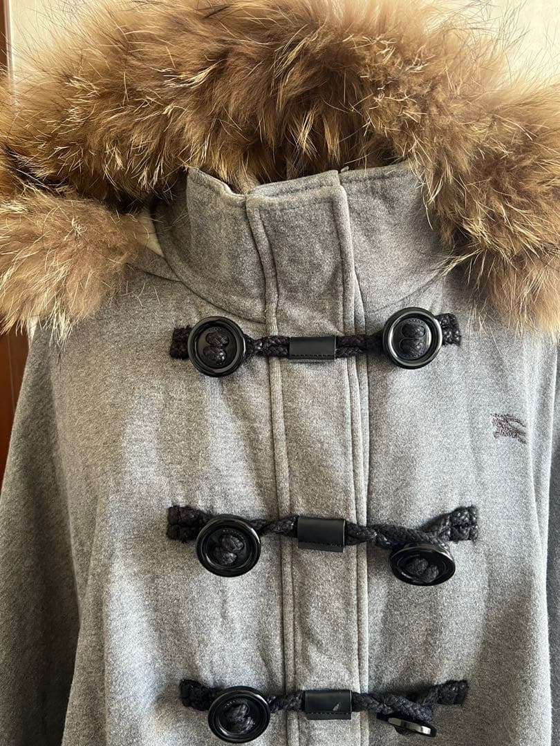 BURBERRY BLUE LABEL グレー ポンチョ 38 - ジャケット・アウターお 得