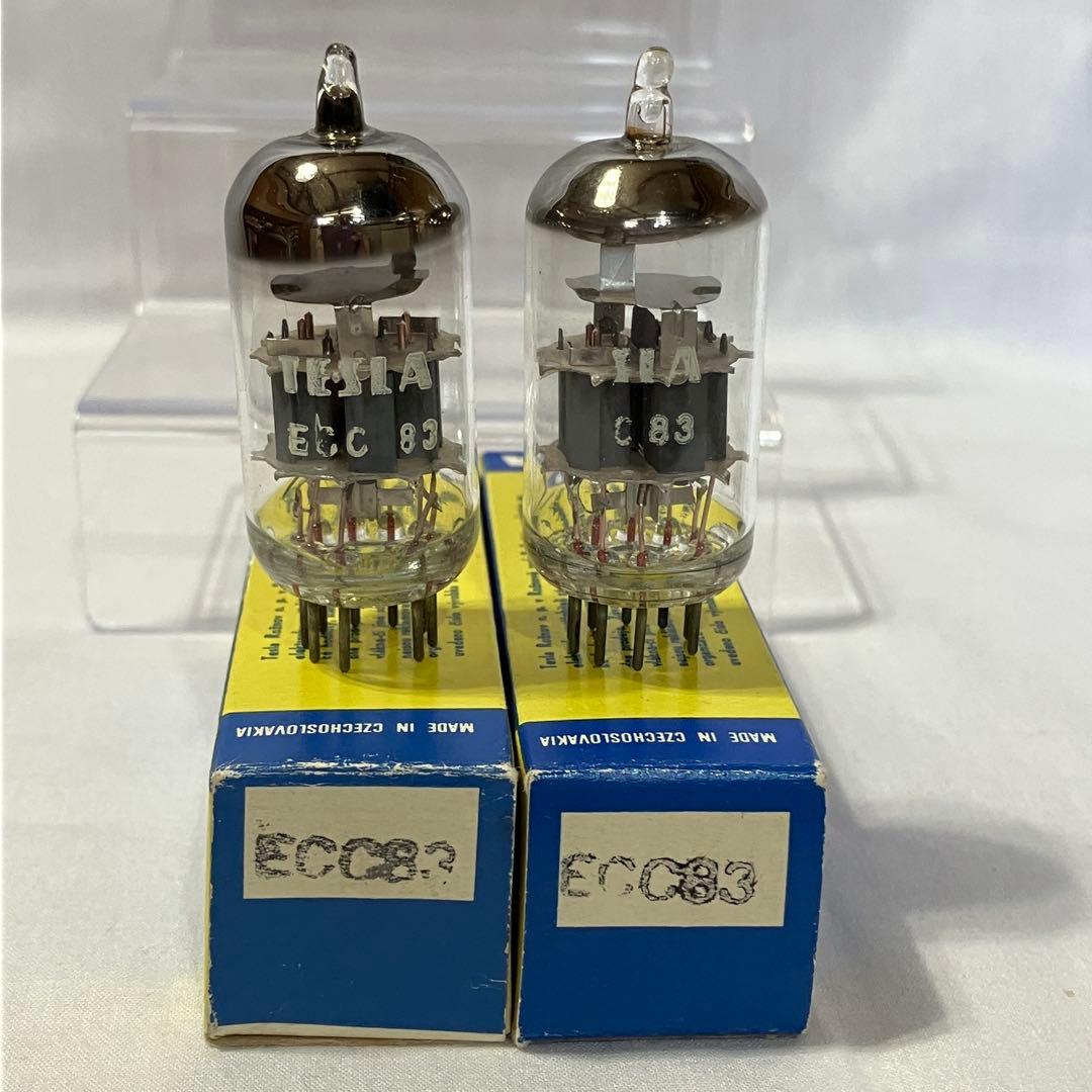 TESLA ECC83 NOS 真空管 旧チェコスロバキア製 2本セット -2