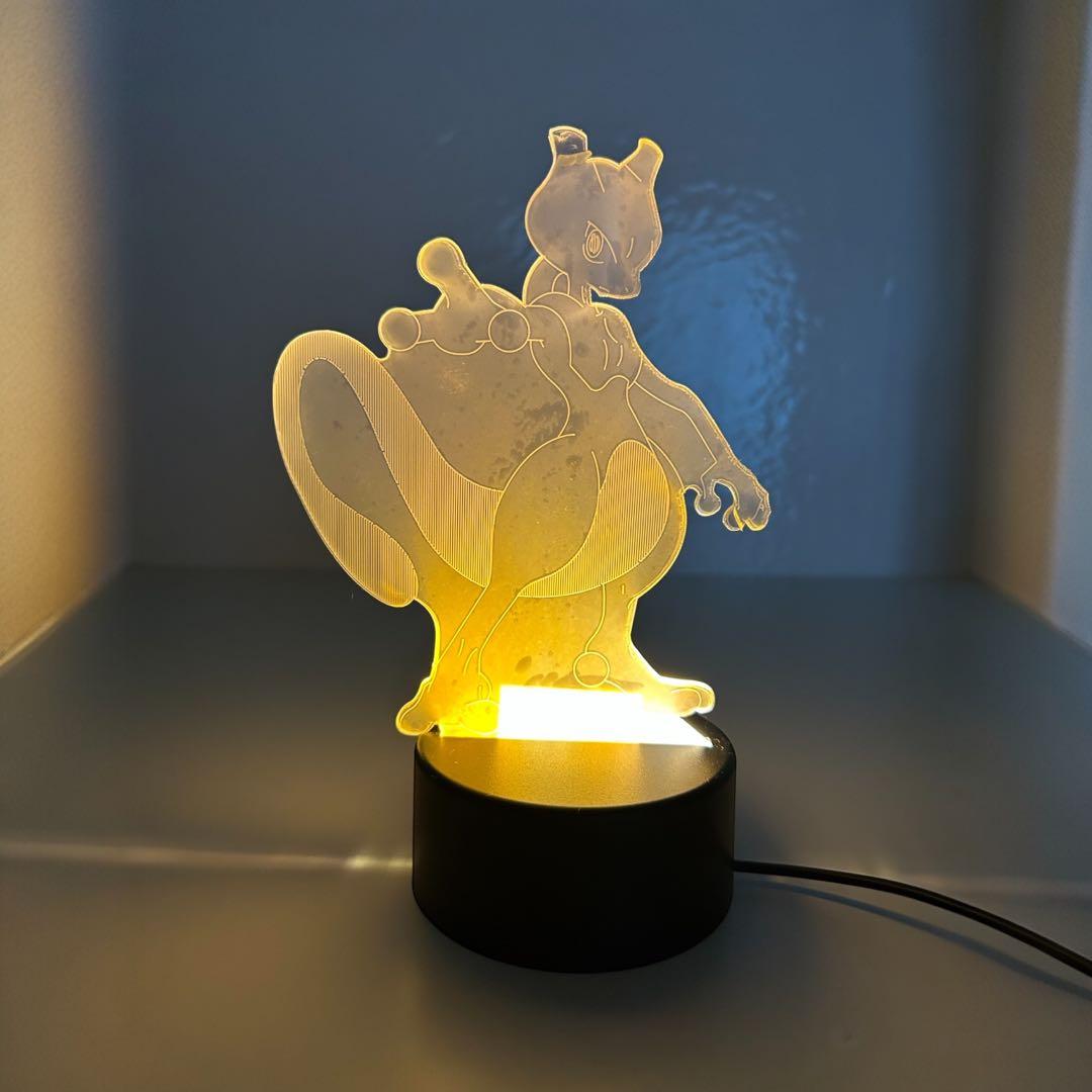 ポケモンミュウツー ライトイリュージョンランプ 3D Led アクリル