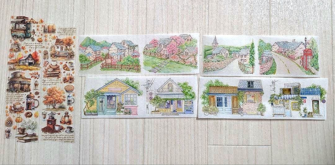 ☆海外マステ☆風景 25種 1ループ 切り売り - メルカリ