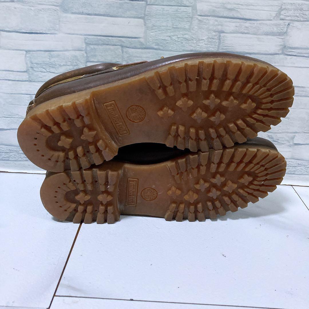 ティンバーランド 3eye クラシックラグ 茶色 デッキシューズ 本革 28