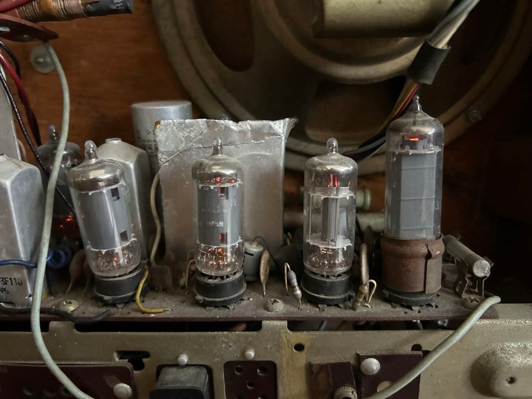 FMの聴ける真空管ラジオ ナショナルパナソニックRE-760 FM/AM - メルカリ