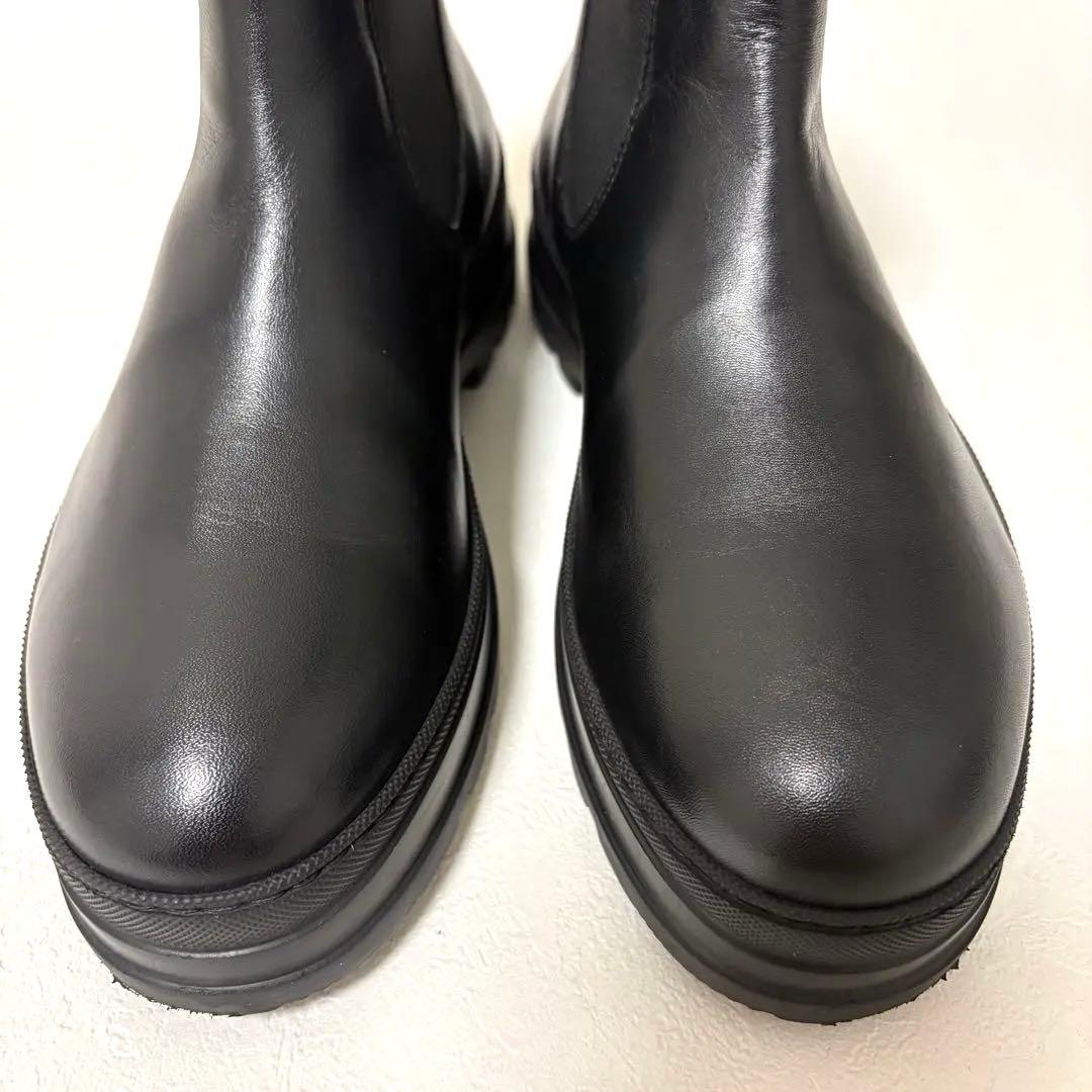 美品✨】ペリーコサニー サイドゴアブーツ ブラック パテントレザー