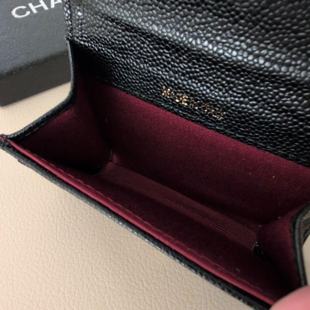 CHANEL ブラック キルティング カードケース - メルカリ